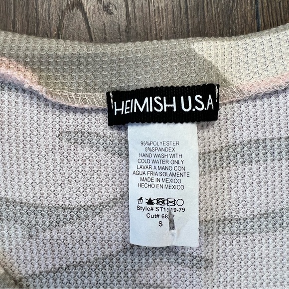 Hemish U.S.A Don't Hide Now Camo Print Tee SZ MED - Picture 4 of 6